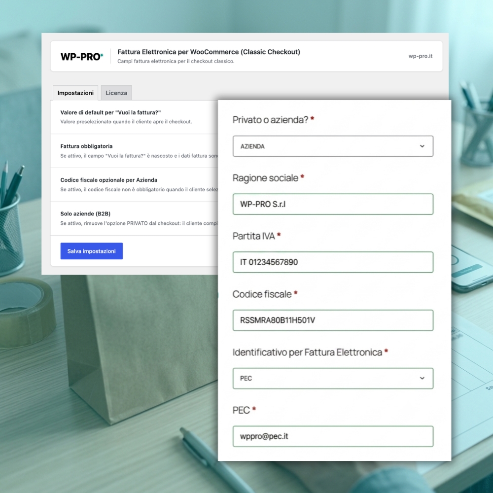 Fattura Elettronica per WooCommerce (Classic Checkout)